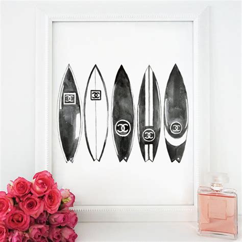 buy chanel surfboard|chanel surfboard print.